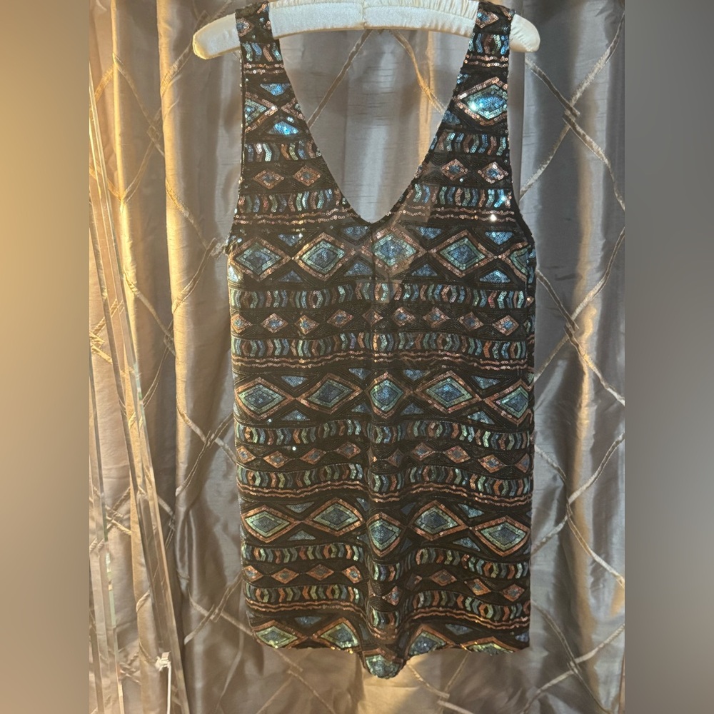 Show Me Your MuMu Black Sequin dress